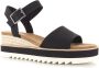 TOMS Diana black | smalle sandaal met Zwart Canvas Sandalen met hak Dames - Thumbnail 9