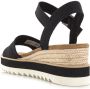 TOMS Diana black | smalle sandaal met Zwart Canvas Sandalen met hak Dames - Thumbnail 10