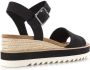 TOMS Diana black | smalle sandaal met Zwart Canvas Sandalen met hak Dames - Thumbnail 11