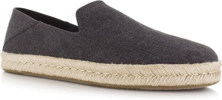 TOMS Santiago black Zwart Katoen Espadrilles Heren