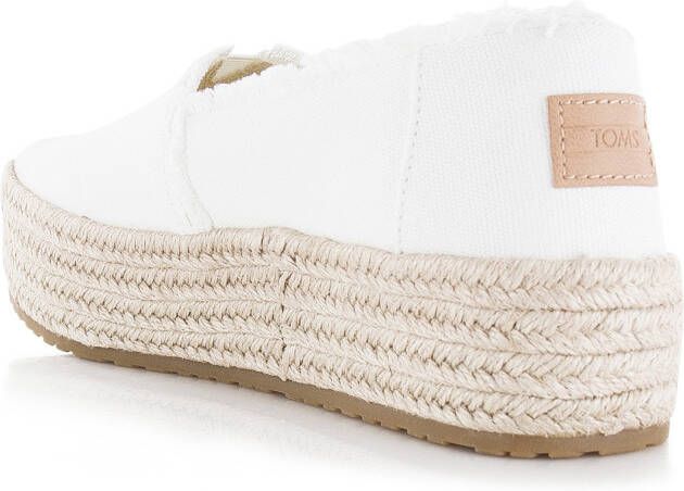 TOMS Valencia white Wit Textiel Espadrilles Dames