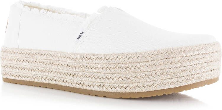 TOMS Valencia white Wit Textiel Espadrilles Dames