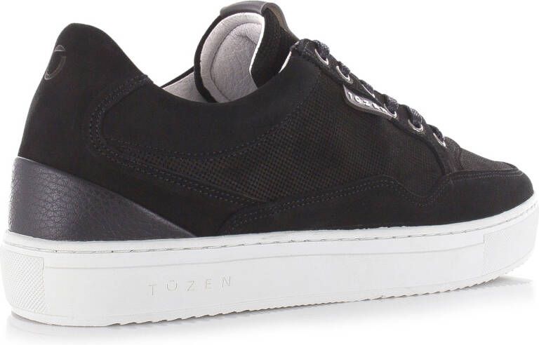 TOZEN Katashi 2 Yoru Black Zwart Nubuck Lage sneakers Heren