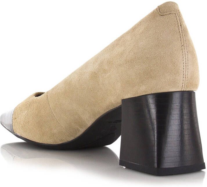 Vagabond Altea safari black | leren pu Beige Suede Geen Dames