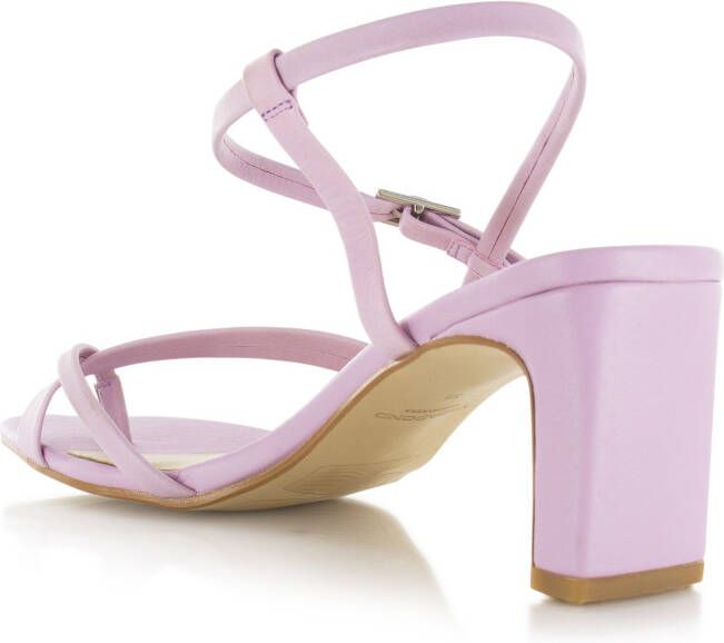 Vagabond Luisa Roze Leer Sandalen met hak Dames