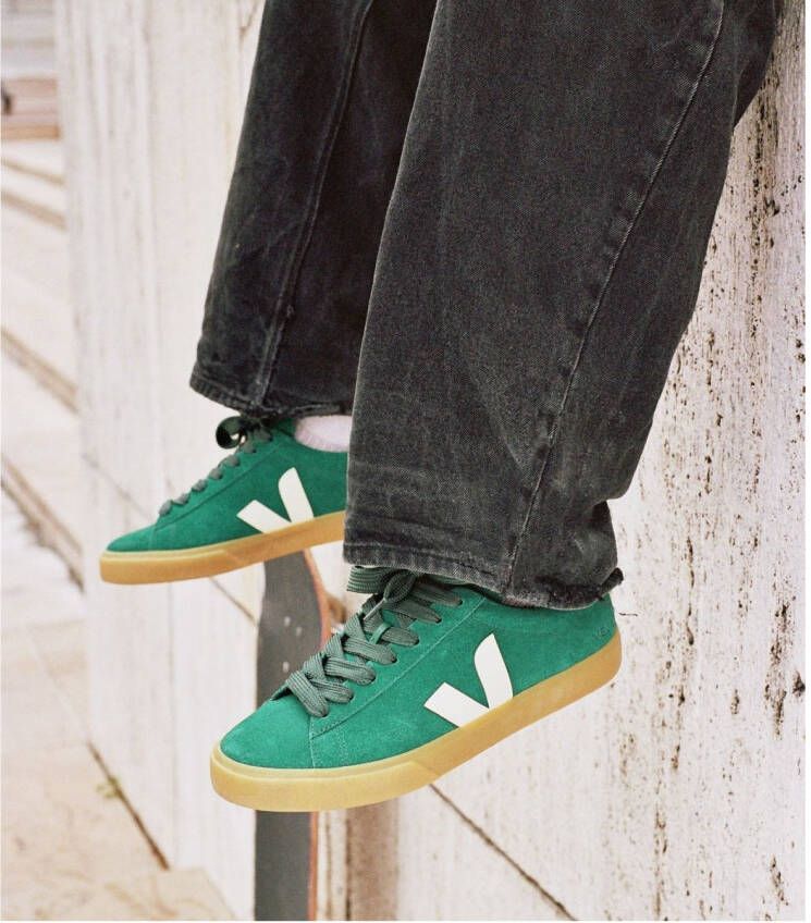 VEJA Campo Bold sneakers groen Suede Lage sneakers Unisex