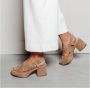 VIA VAI Elia Paisley | suède sandalen Beige Suede Sandalen met hak Dames - Thumbnail 12