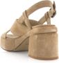 VIA VAI Elia Paisley | suède sandalen Beige Suede Sandalen met hak Dames - Thumbnail 14