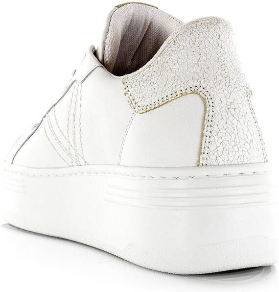 VIA VAI Isa Layne | Tropez Bianco Wit Leer Lage sneakers Dames