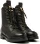 VIA VAI Juliette Abby leren veterboots Zwart Leer Veterboots Dames - Thumbnail 14