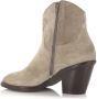 VIA VAI Mara Denver Sierra Roccia Beige Suede Enkellaars met hak Dames - Thumbnail 6