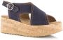 VIA VAI Sissel Capri | denim sandalen sleehak Blauw Textiel Sandalen met hak Dames - Thumbnail 19