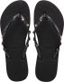 Havaianas Slim Luxury Swarovski-krista Zwart Rubber Teenslippers Dames - Thumbnail 5