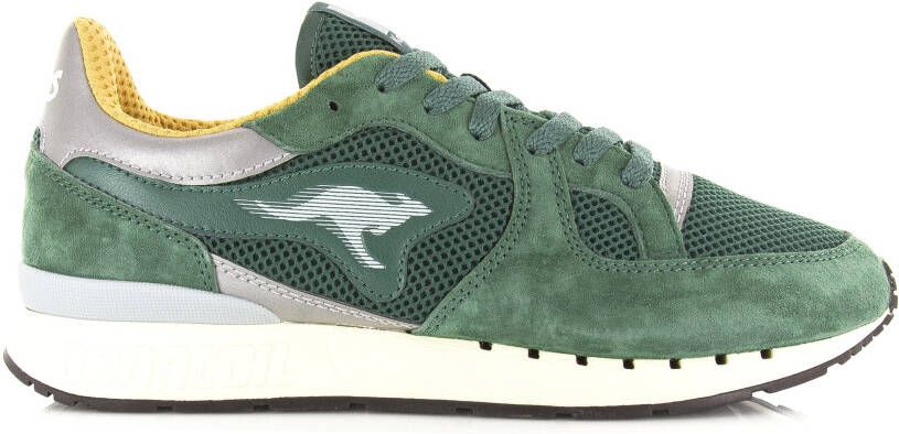 Kangaroos Coil R1 Tech | Evergreen Mus Groen Mesh Lage sneakers Heren