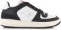 Kangaroos Game Lo Black White Zwart Leer Lage sneakers Unisex - Thumbnail 10