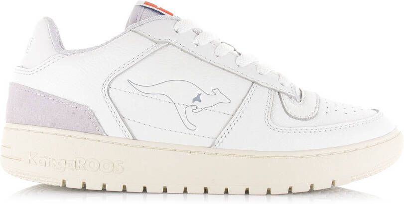 Kangaroos Game Lo White Wit Leer Lage sneakers Unisex