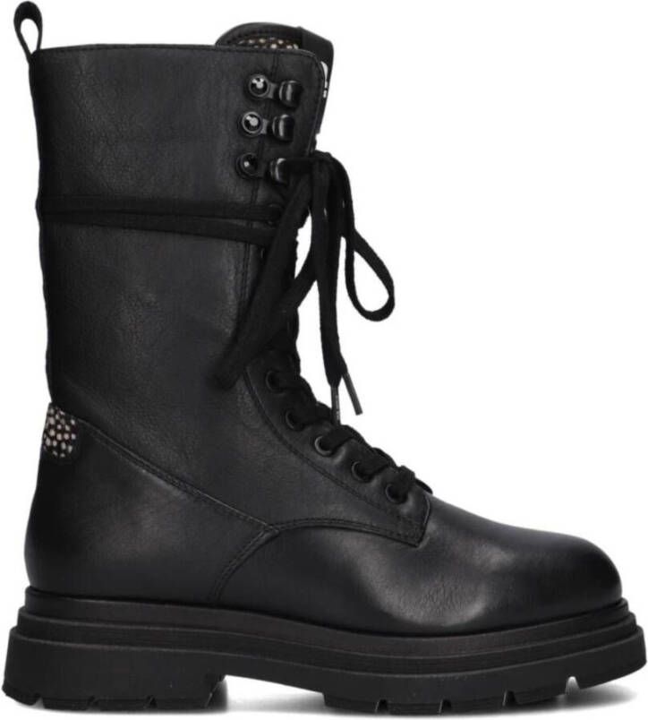 Maruti Remy leren veterboots zwart Leer Veterboots Dames