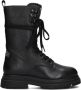 Maruti Remy leren veterboots zwart Leer Veterboots Dames - Thumbnail 4