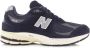 New Balance 2002R Navy Eclipse & Grijs met Wit Crème Sneakers Blue - Thumbnail 2