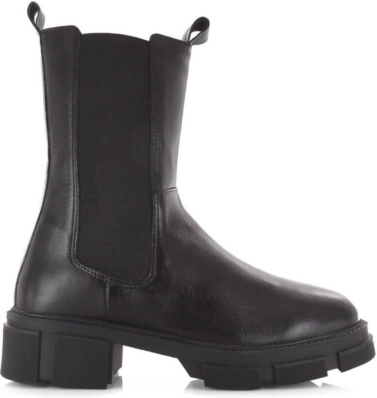 POELMAN Chelsea boot Zwart Leer Chelsea boots Dames