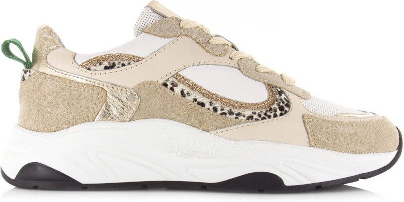 POELMAN LPIVA-08POE3 Beige Platino Beige Leer Lage sneakers Dames - Foto 2