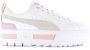 Puma Mayze Lth Wns | white rose quartz Wit Leer Lage sneakers Dames - Thumbnail 3