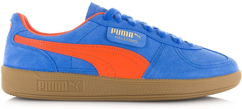 Puma Palermo | blauwe suède sneakers Blauw Suede Lage sneakers Unisex