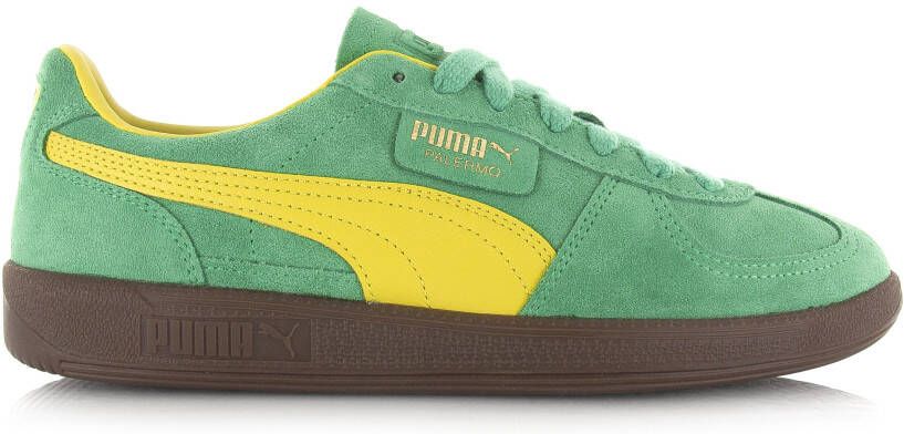 Puma Palermo Jade Frost-Fresh Pear-Gum Groen Suede Lage sneakers Unisex