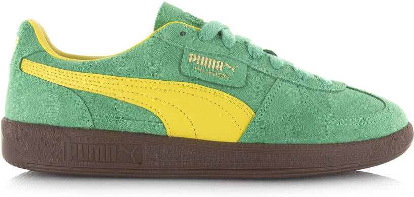 Puma Palermo Jade Frost-Fresh Pear-Gum Groen Suede Lage sneakers Unisex