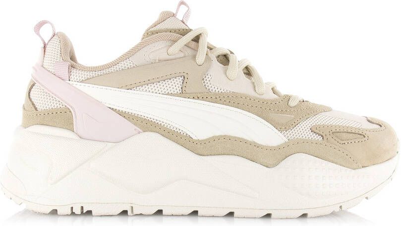 Puma RS-X Efekt PRM Beige Mesh Lage sneakers Dames