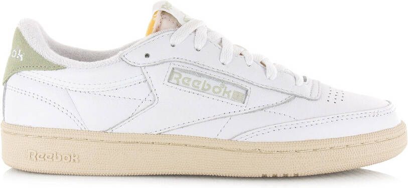 Reebok Club C 85 Vintage met groene de Wit Leer Lage sneakers Unisex