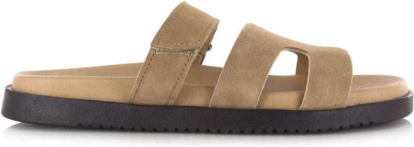 STEVE MADDEN Missile-E | sand suède Beige Suede Platte sandalen Dames