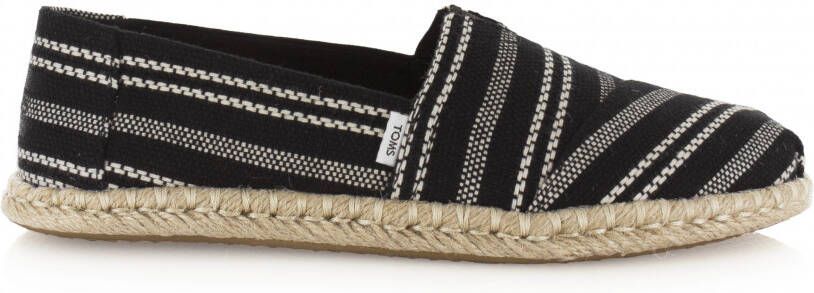 TOMS Alpargata rope Zwart Textiel Espadrilles Dames