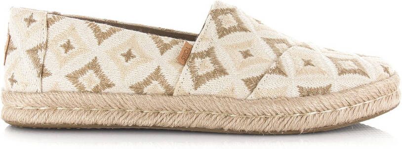 TOMS Alpargata Rope 2.0 | Geo Naturel Beige Textiel Espadrilles Dames