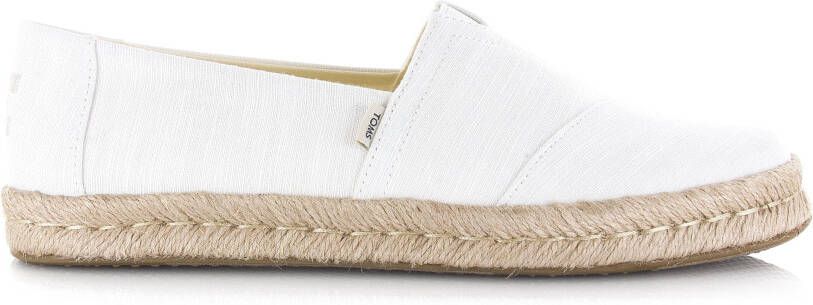 TOMS Alpargata Rope 2.0 | White Wit Katoen Espadrilles Dames