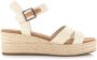 TOMS Audrey naturel | linnen sleehak sandalen Beige Textiel Sandalen met hak Dames - Thumbnail 4