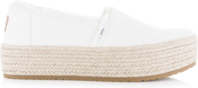 TOMS Valencia white Wit Textiel Espadrilles Dames