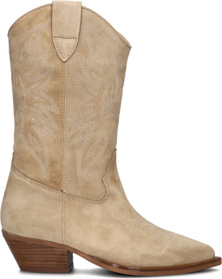 ALPE Cowboylaarzen Dames 5001 Maat: 40 Materiaal: Suède Kleur: Beige