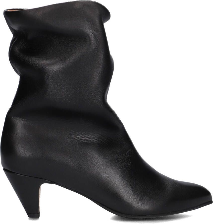 ANONYMOUS COPENHAGEN Enkellaarsjes Dames Vully 50 Stiletto Maat: 38 Materiaal: Leer Kleur: Zwart