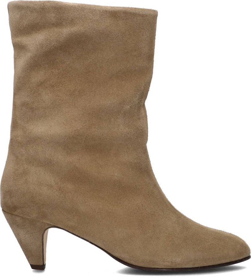 ANONYMOUS COPENHAGEN Enkellaarsjes Dames Vully 50 Stiletto Maat: 38 Materiaal: Suède Kleur: Beige