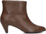 Anonymous Copenhagen Bruin Leren Stiletto Enkellaarsjes Brown Dames - Thumbnail 3