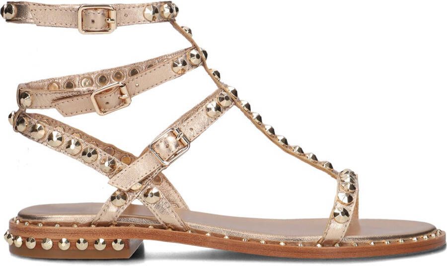 ASH Sandalen Dames Play Maat: 40 Materiaal: Leer Kleur: Goud