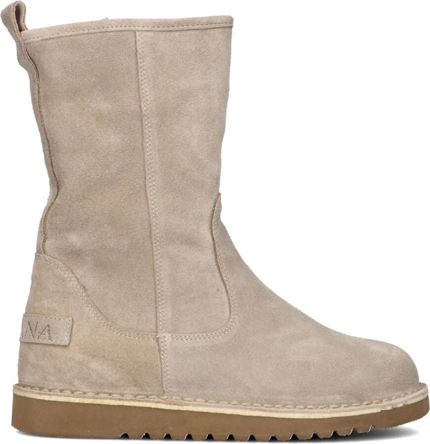 AYANA Enkelboots Dames 2444 Maat: 37 Materiaal: Suède Kleur: Beige