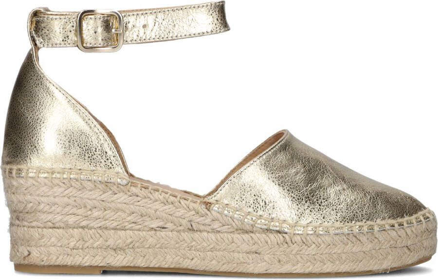 AYANA Espadrilles Dames Yu689 Maat: 39 Materiaal: Leer Kleur: Goud