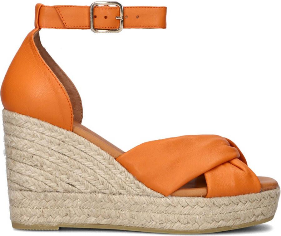 AYANA Espadrilles Dames Yu690 Maat: 39 Materiaal: Leer Kleur: Oranje