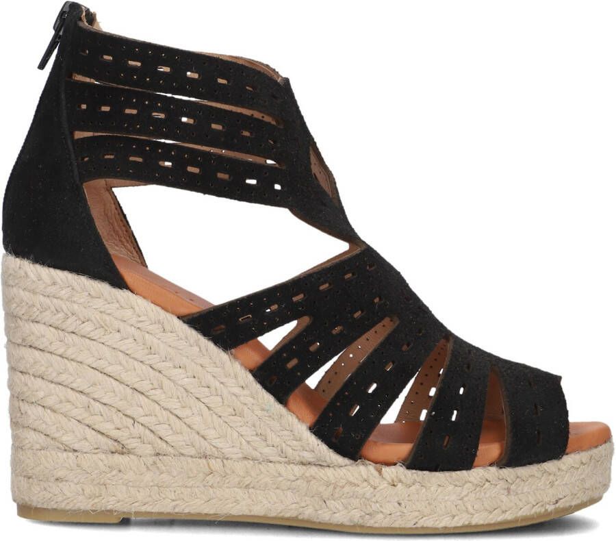 AYANA Espadrilles Dames Yu693 Maat: 42 Materiaal: Suède Kleur: Zwart