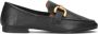 Bibi Lou Zwarte Loafer met Gouden Detail Black Dames - Thumbnail 3