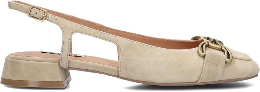 BIBI LOU Slingbacks Dames 545z30vk Maat: 39 Materiaal: Suède Kleur: Beige