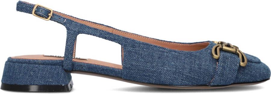 BIBI LOU Slingbacks Dames 545z67vk Maat: 35 Materiaal: Denim Kleur: Blauw