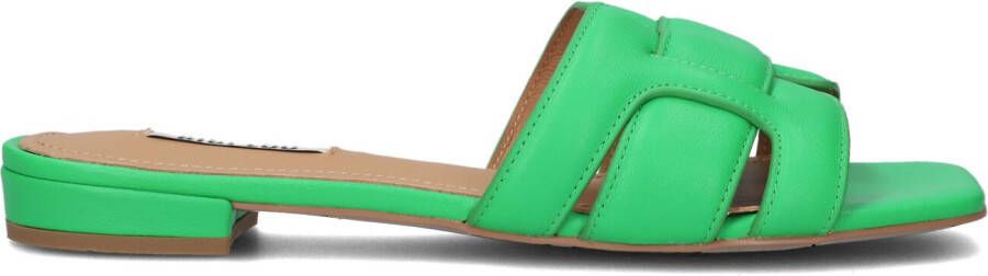 BIBI LOU Slippers Dames 760z10vk Maat: 36 Materiaal: Leer Kleur: Groen